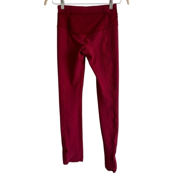 Lululemon Pedal Power Tight, Deepest Cranberry, Size 4 - Picture 13 of 16